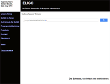 Tablet Screenshot of eligo.ch